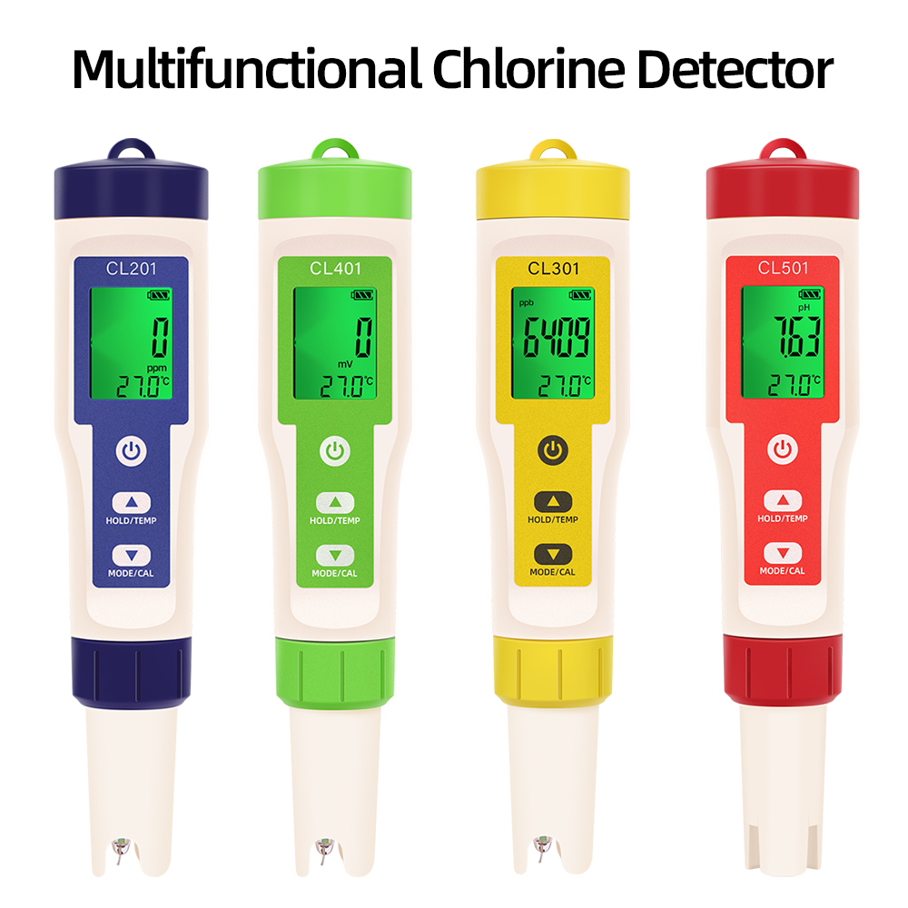 Marine Test Kit - Medidor de temperatura ph/cl2/h2/orp/detector de cloro