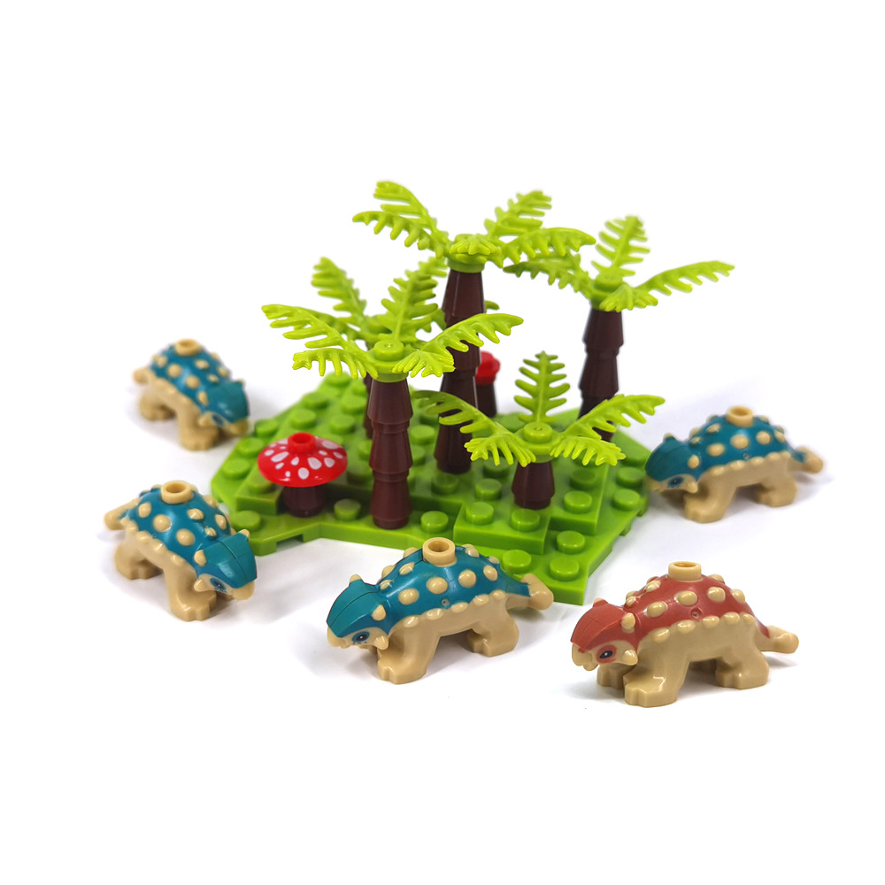 Marine Zoo - Blocos de Montar MOC Bebê Anquilossauro:
