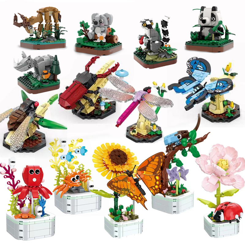Marine Zoo - Cute Forest Animal Building Blocks para