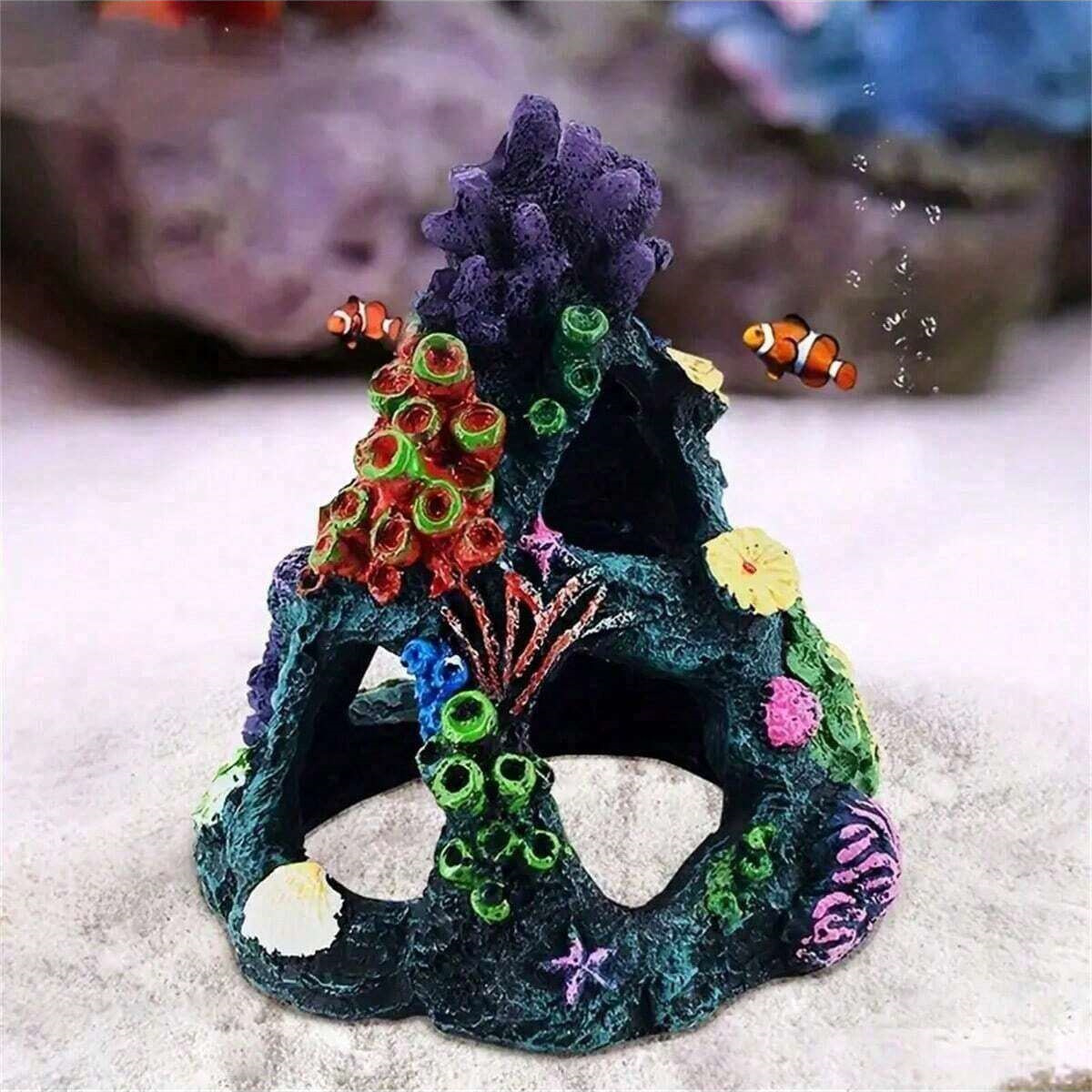 Aquarium Marine Rock - 1pc resina vintage coral recife aquário