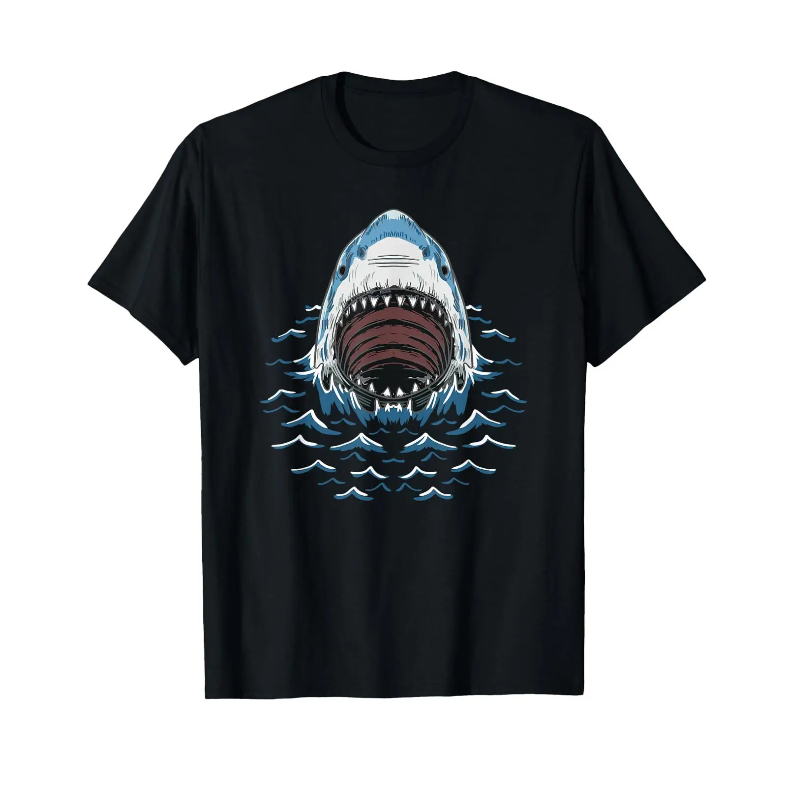Marine Zoo - Camiseta vintage com estampa de boca