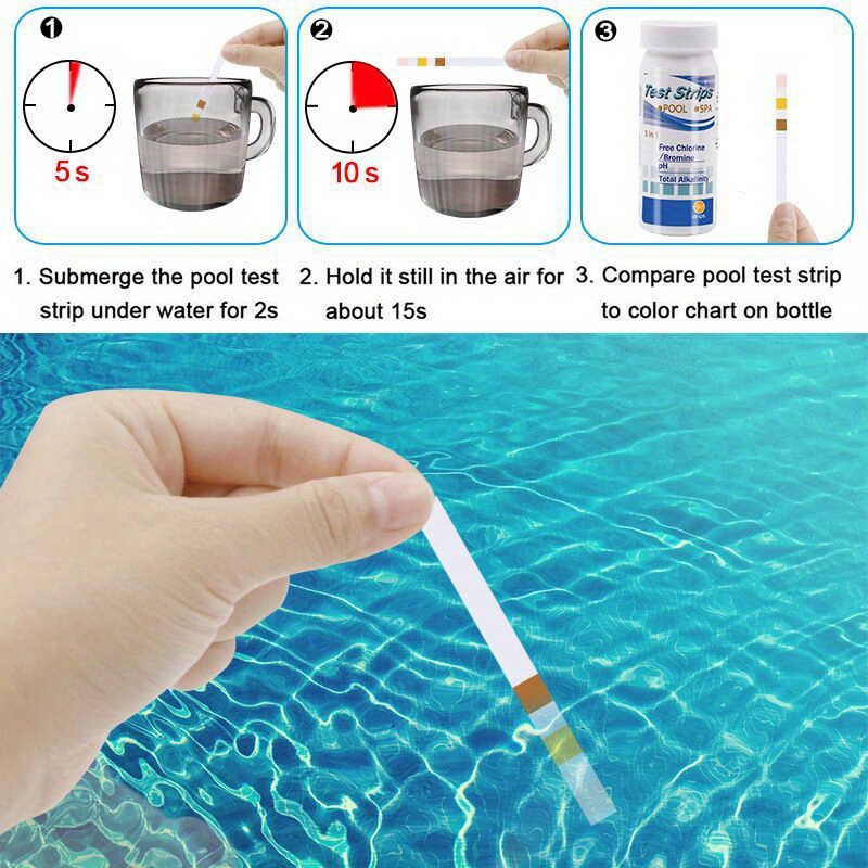 Tiras de Teste de Cloro e pH p - Marine Test Kit avaliação e preço