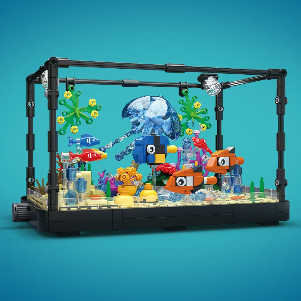 Conjunto de blocos de construç - Aquarium Marine avaliação e preço