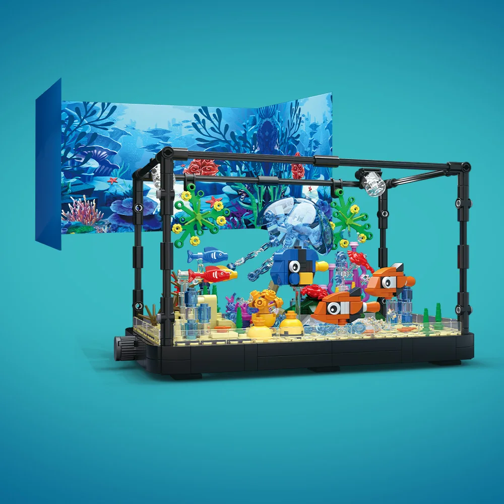 Conjunto de blocos de construç - Aquarium Marine avaliação e preço