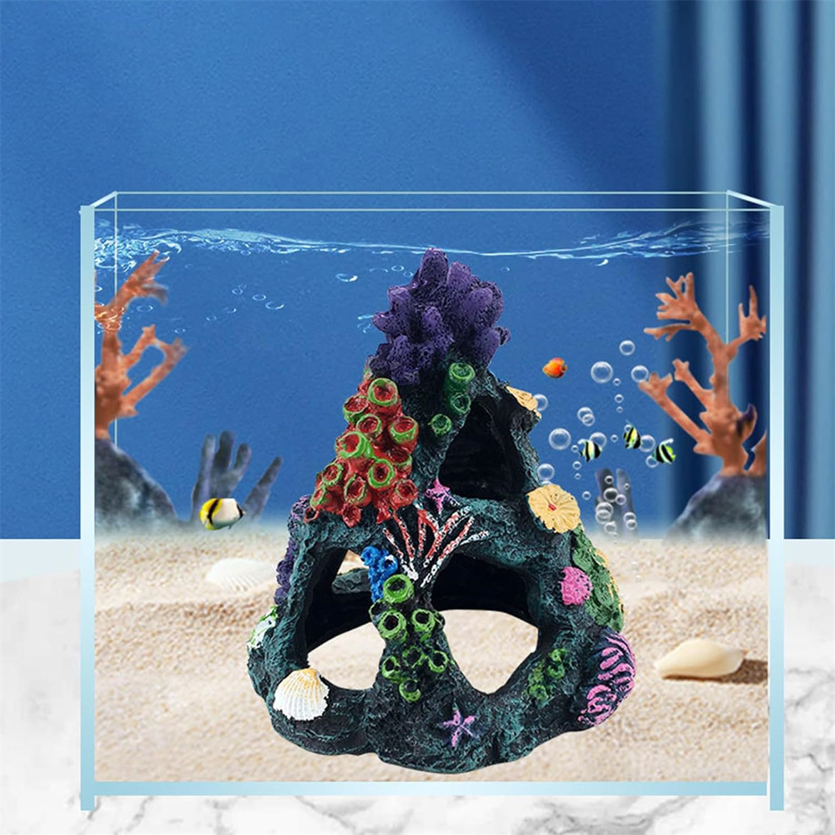 1pc resina vintage coral recif - Aquarium Marine Rock avaliação e preço