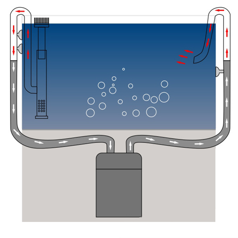 Aço inoxidável Inflow Outflow  - Aquarium Marine Filter avaliação e preço