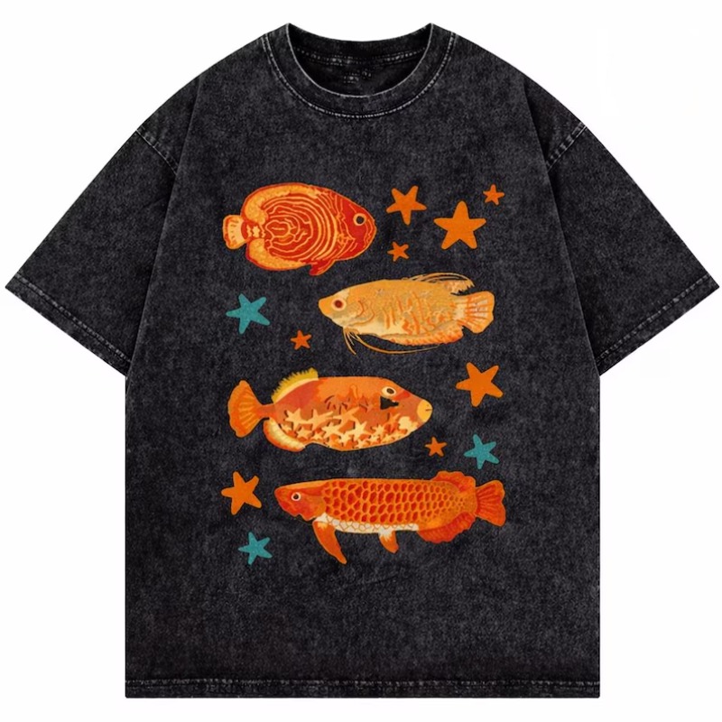 Camiseta Vintage Lavada com Es - Marine Life Aquariums avaliação e preço